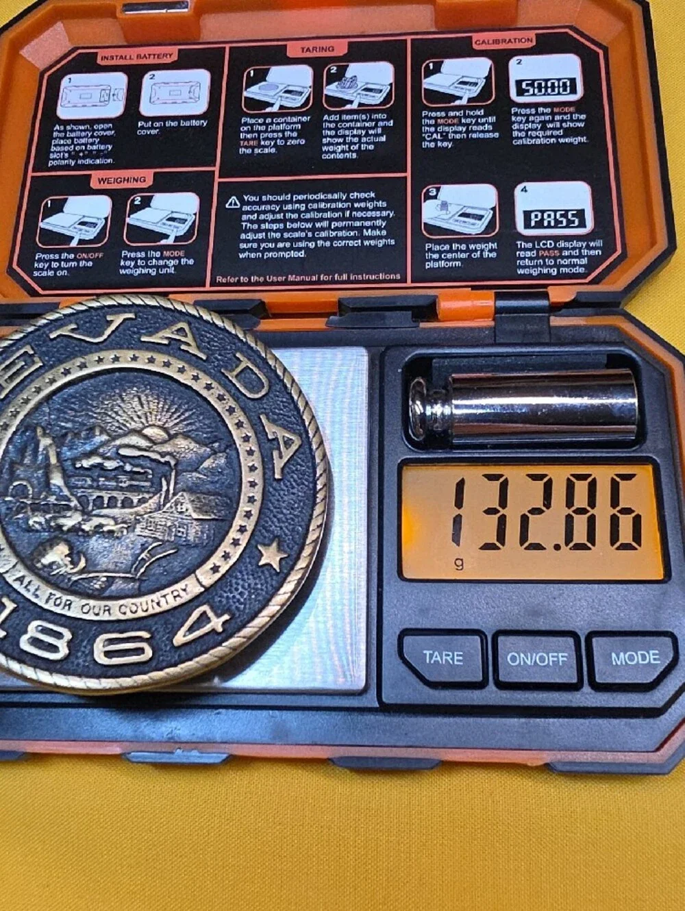 1978 Heritage Mint Brass Nevada State Seal Buckle